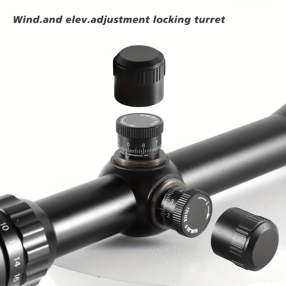 6-24x50 AO Rifle Scope with Illuminated Red/Green Reticle - Long-Range Hunting Scope with 20mm Rail Mount, Aluminum Alloy Optical Sight