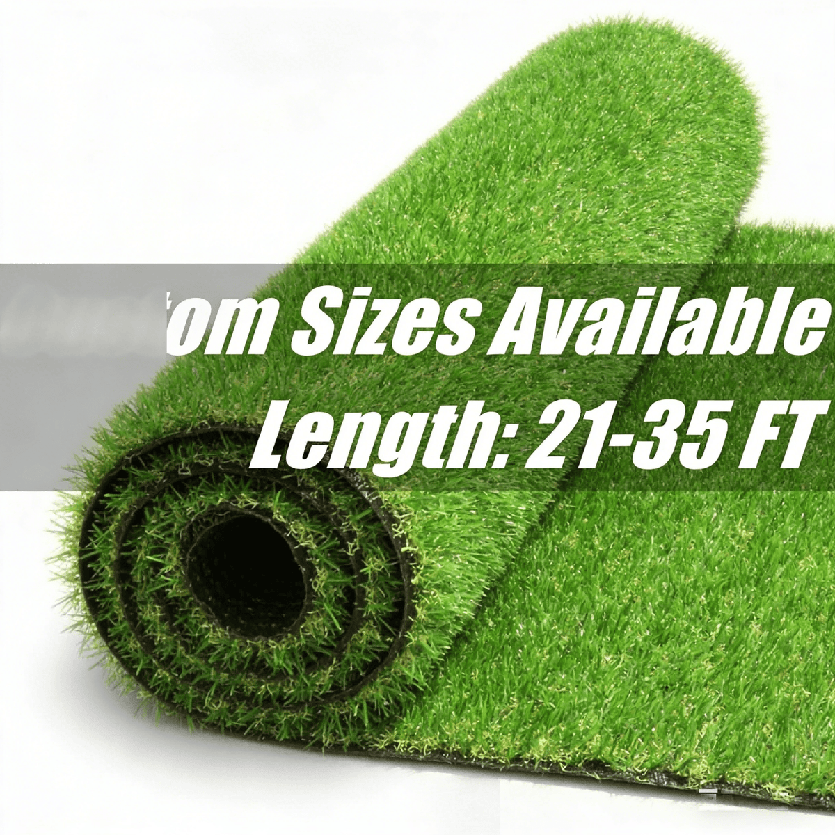 Artificial Turf Grass with Drainage 0.8" Pile Height UV-Stabilized Realistic Fake Grass Rug for Garden Balcony Backyard Patio & Pet Dogs – Custom Width 3–13ft & Length 21–35ft
