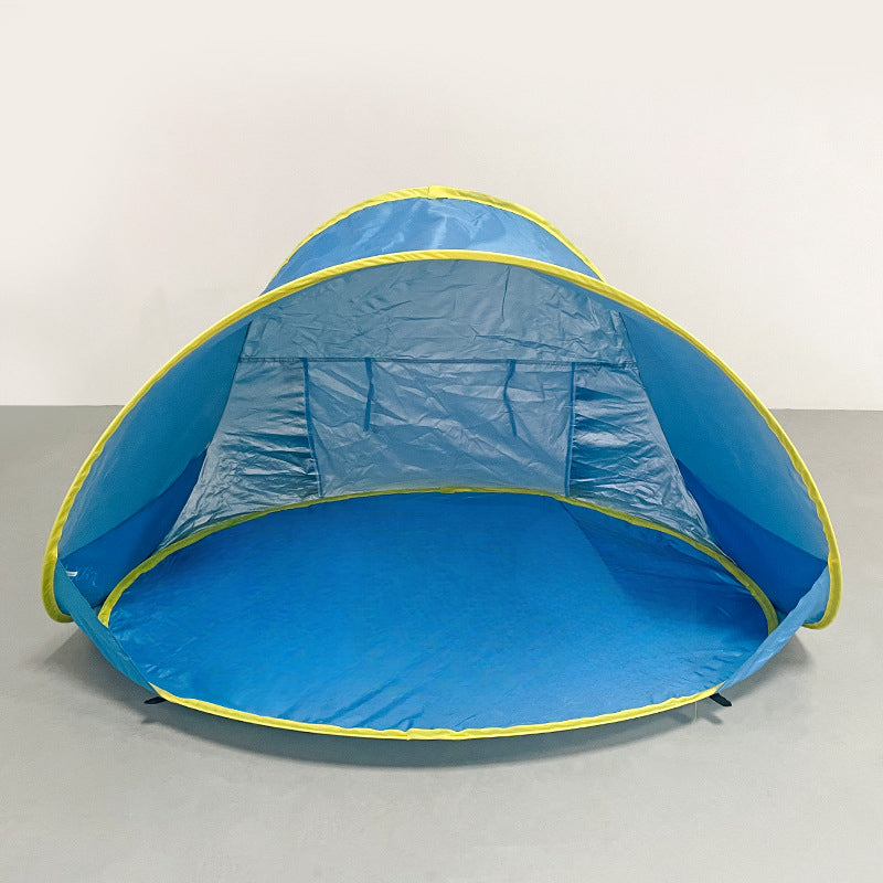 Portable Pop-Up Beach Sun Shade Tent – Quick Setup UV Protection Sun Shelter, Lightweight (Under 50g/m²) for Beach, Hiking, Camping, Family Outdoor Travel, Sun Umbrella Canopy