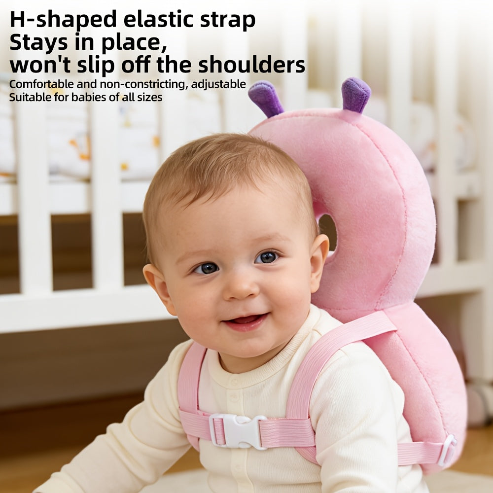 Baby Head Protection Pillow Anti-Bump Hat for Walking Infants, Soft Cushioned Headrest Safety Backpack Guard for Learning to Walk, Cute Animal Design One-Size