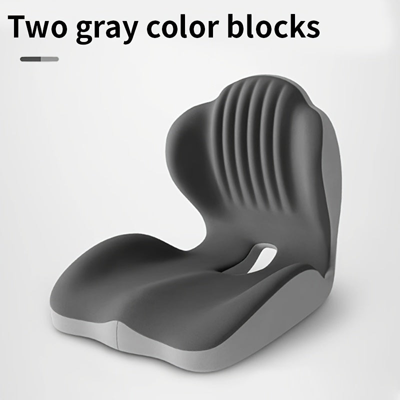 Ergonomic Memory Foam Seat Cushion with Back Support & Breathable Hollow Design – Comfortable Coccyx Cushion for Office Chair, Car Seat, and Long-Term Sitting, Unisex