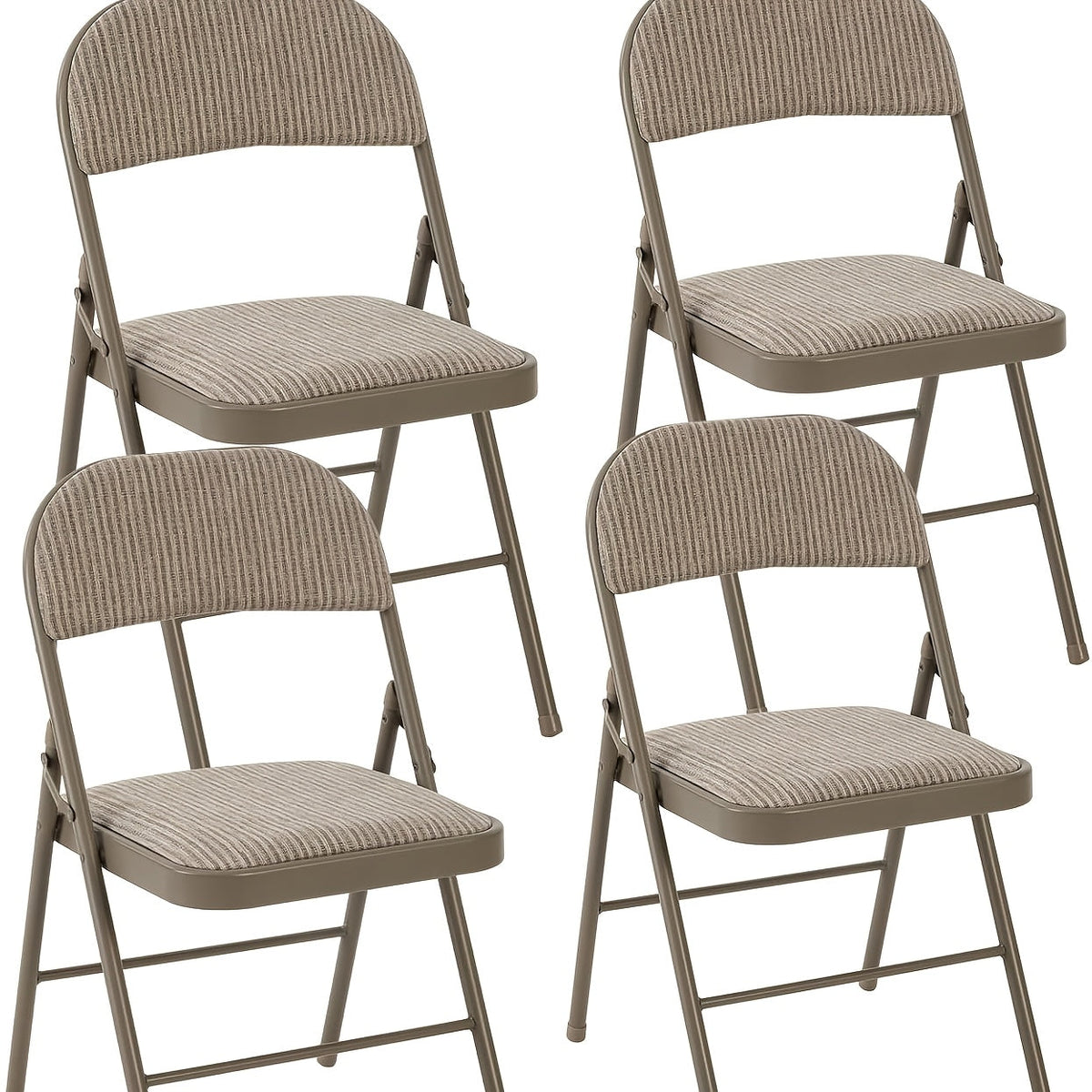 Leather Padded Dining Chairs Stackable with Steel Frame – Portable Indoor Outdoor Commercial Seats for Home Office Party Available in 2 or 4 Pack