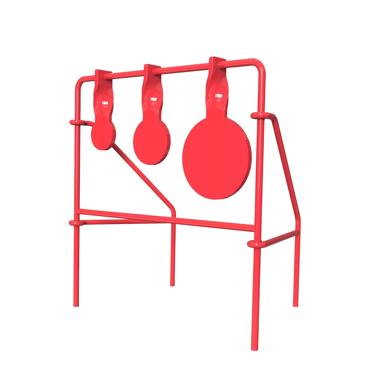 .22LR Spinner Shooting Target Stand - Triple Steel Spinner Targets, Foldable, includes 15-Pack Bullseye Paper Targets, for Outdoor Shooting Practice, Durable Air Strike Target System for Range Training