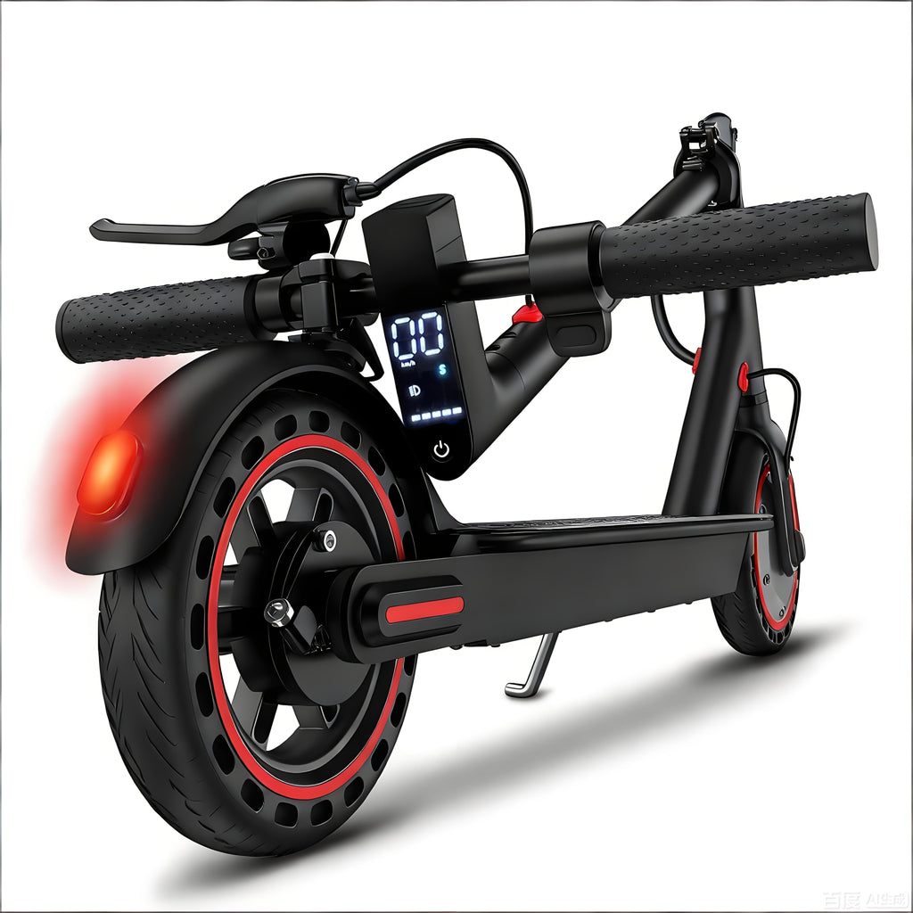 Foldable Electric Scooter for Adults 350W Motor 21-Mile Range App-Enabled 8.5-Inch Tires 3-Speed Modes LED Display Rear Brake Portable Urban Commuter E-Scooter Black