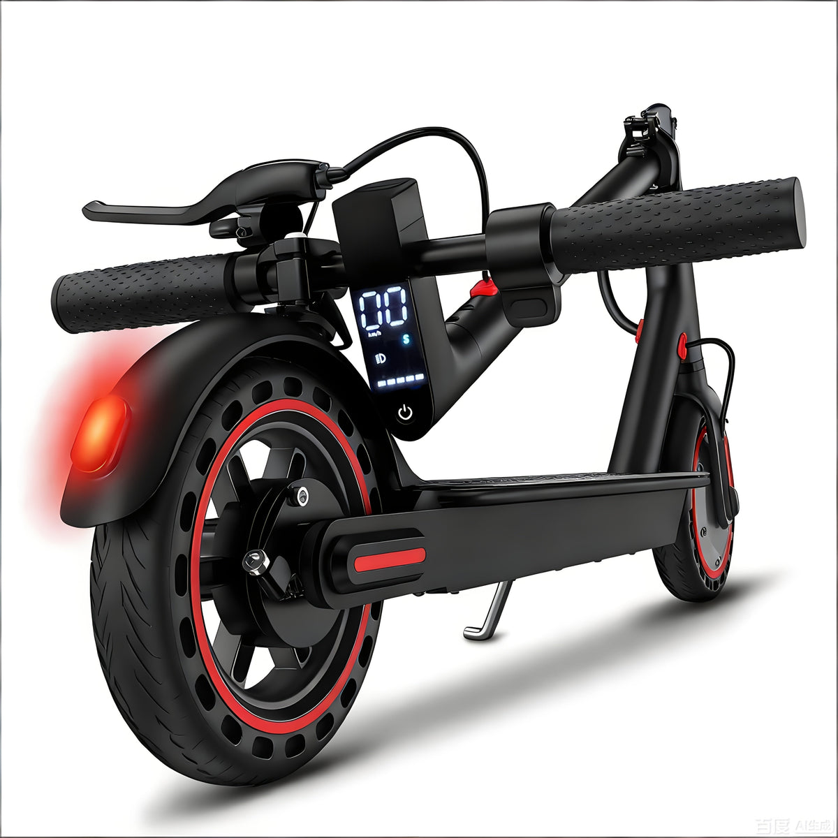 Foldable Electric Scooter for Adults 350W Motor 21-Mile Range App-Enabled 8.5-Inch Tires 3-Speed Modes LED Display Rear Brake Portable Urban Commuter E-Scooter Black
