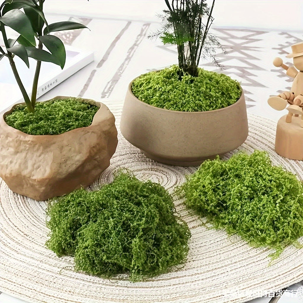 Realistic Artificial Moss for Terrariums, Miniatures, and Landscapes - Faux Moss for Potted Plants, Dollhouses, Dioramas, Model Railroads, Aquariums, and Miniature Ecosystems, Low Maintenance, 4 Sizes from 0.35oz to 3.52oz
