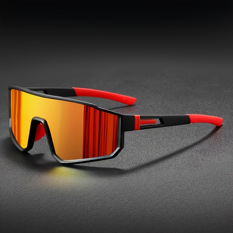 Mirrored Sports Sunglasses Set (3-4 pcs) for Men and Women – Durable PC Polycarbonate Lens and Frame, Fashionable Unisex Outdoor Eyewear for Cycling, Driving, Festivals, and Daily Wear, Includes Cleaning Cloth