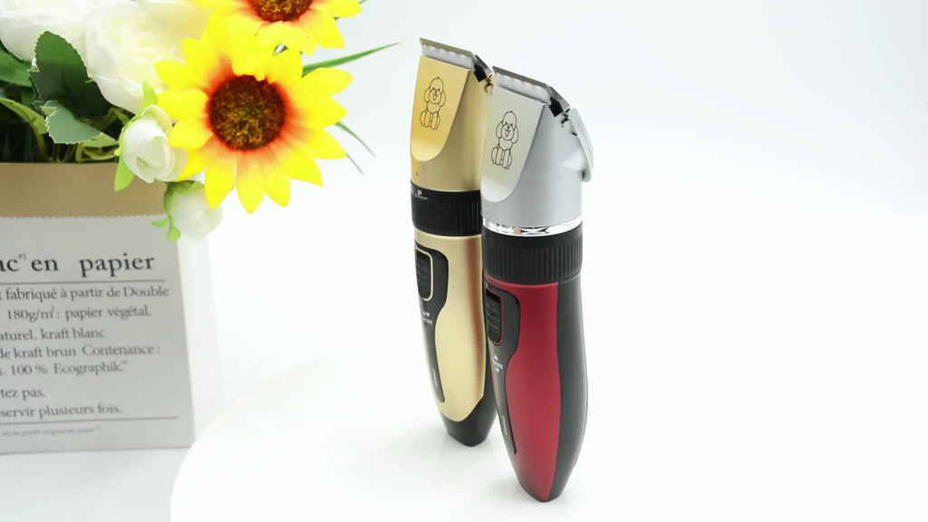 Rechargeable Cordless Pet Grooming Clippers with LED Display - Professional Wireless Dog Hair Trimmer, Detachable Blades, 4 Comb Guides, Low Noise, 3.6V USB Charging, for Dogs, Cats, and Small Animals