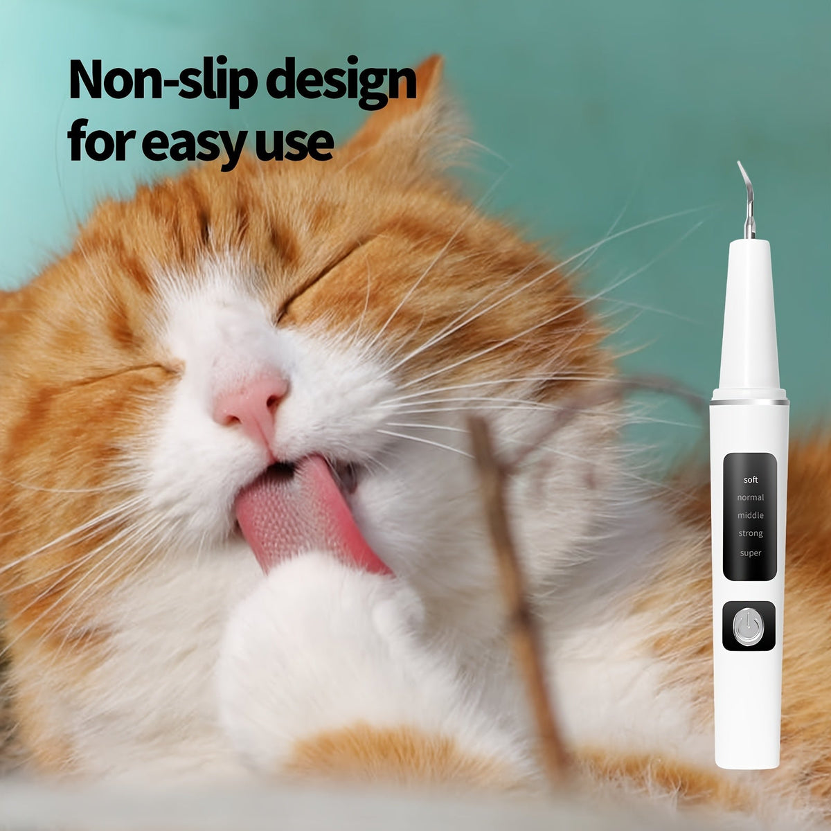 Electric Pet Teeth Cleaning Kit for Cats and Dogs, USB Rechargeable Tartar and Stain Remover with 4 Cleaning Heads and 5 Modes - Dental Care Tool for Pets