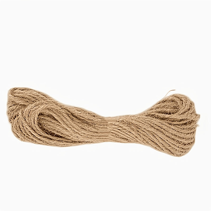Natural Hemp Rope for Cat Scratching Posts 393.7 Inches - Durable Sisal Replacement Cord for DIY Cat Tree & Claw Care, Strong Unwound Hemp Cord for Scratching Post Repair & Crafts