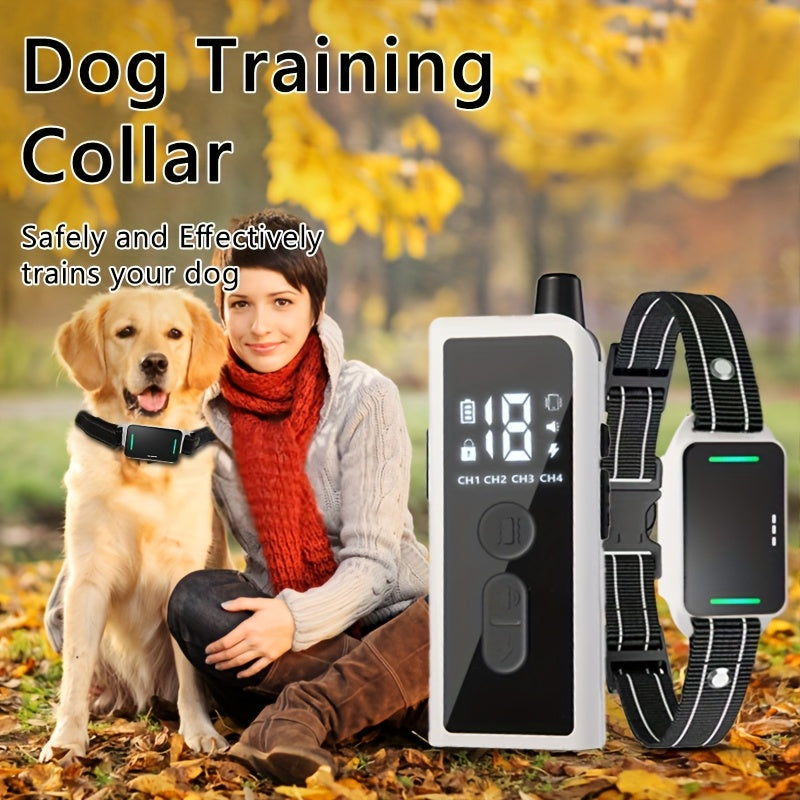 Dog Training Collar with Remote – Rechargeable E-Collar with Shock, Vibration, and Tone Modes, 2.4G Wireless Remote, USB Charging, Safe & Effective Pet Trainer for Small, Medium, and Large Dogs, 1pc & 2pc