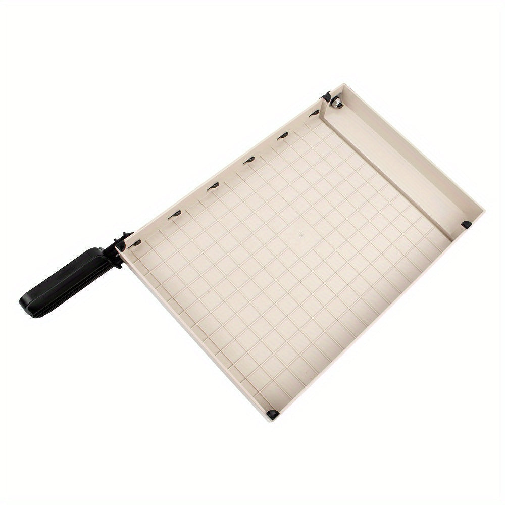 12-Inch Heavy-Duty Guillotine Paper Cutter Trimmer with Safety Guard, Corner Rounder, and Precise Grid for Photos, Cardstock, Scrapbooks, Office Documents, and Craft Cutting