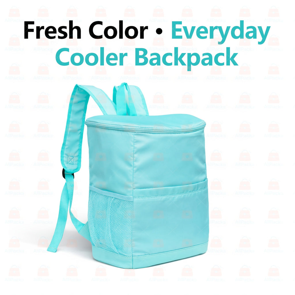 Insulated Cooler Backpack 30-Can Leopard Print with Mesh Pockets & Adjustable Straps - Leakproof Nylon Cooler Bag for Beach, Camping, Picnic, Hiking, Travel, and Daily Use