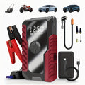 3000A 9-in-1 Car Jump Starter with Built-in Tire Inflator, USB Ports & LED Emergency Light – 12V Portable Wireless Battery Booster for Cars, Trucks & SUVs – Roadside Emergency Tool – Velora