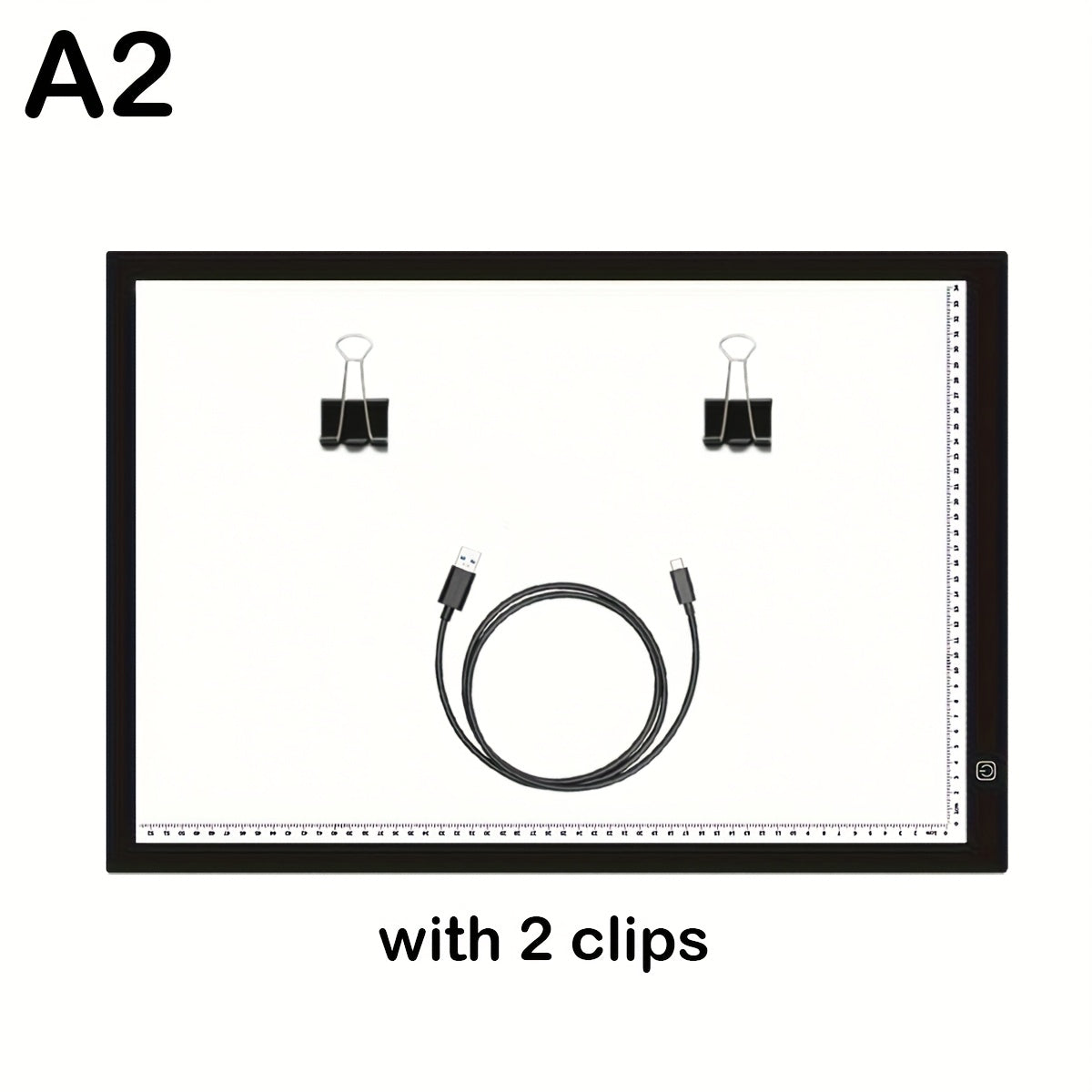 LED Light Pad A2 A3 A4 Adjustable Brightness Dual Light Strip Tracing Board for Diamond Painting, Sketching, Drawing, and Art Light Box