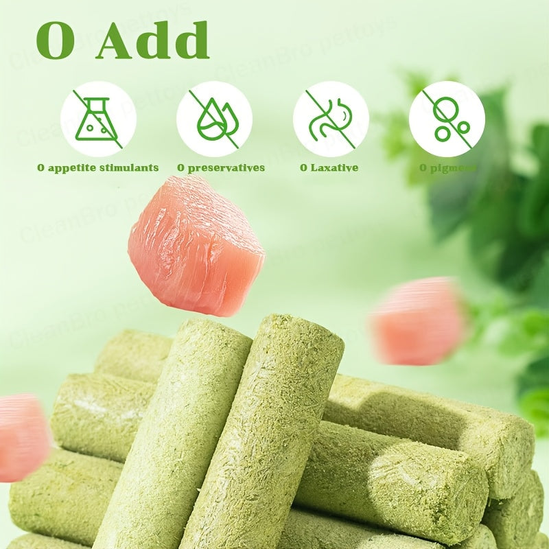 Cat Grass Freeze-Dried Grinding Sticks – Edible Chew Toy for Cat Teeth Cleaning & Hairball Removal, Natural Cat Grass Snack Treats 15 or 30 Pcs