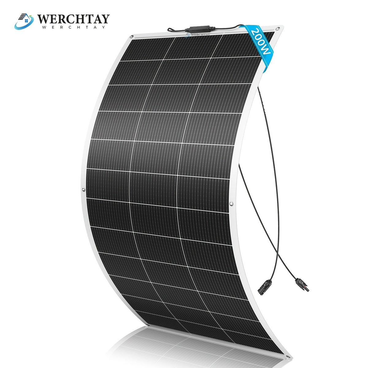 Flexible Solar Panel 200W / 400W / 800W Bendable 18BB Mono Cell Lightweight Ultra-Thin for Boat Balcony Roof Yacht & Uneven Surfaces – 1, 2 or 4 Panel Options