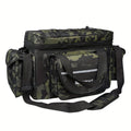 SeaKnight Fishing Tackle Bag Camo – Large Capacity Waterproof Nylon Shoulder Bag for Bass Trout Fishing, Hiking, Camping, Outdoor Sports, and Travel for Men and Women