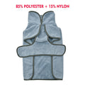 Dog Bathrobe Quick-Dry Super Absorbent Post-Bath Pet Towel Coat for Small, Medium, and Large Dogs, XS S M L XL XXL 3XL, 7 Colors: Light Blue, Rose Red, Orange, Deep Blue, Green, Khaki, Pink