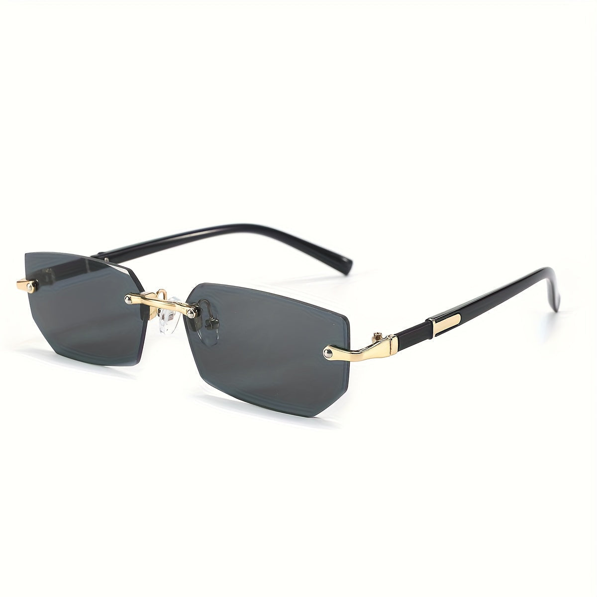 Frameless Gradient Sunglasses 5-Pack for Men & Women – Rimless UV Eyewear in 5 Colors (Gray, Red, Blue, Black & Brown), Lightweight Casual Sunglasses for Daily Wear & Parties