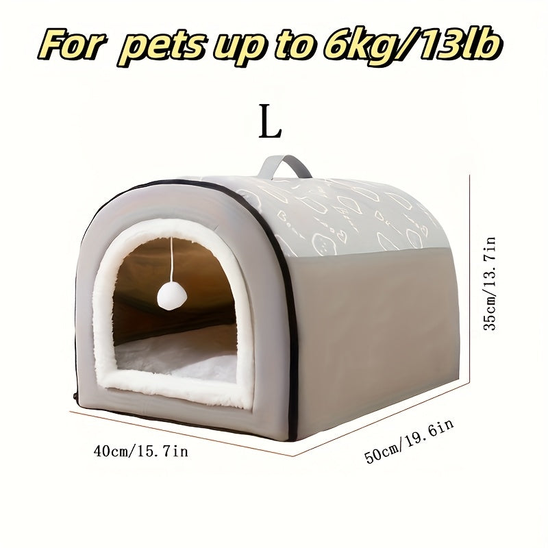 Washable Dog Bed with Removable Cover & Non-Slip Bottom – Orthopedic Foam Support, Cozy All-Season Bed for Small, Medium, and Large Dogs Up to 99 LBS, Cartoon Design, Machine Washable