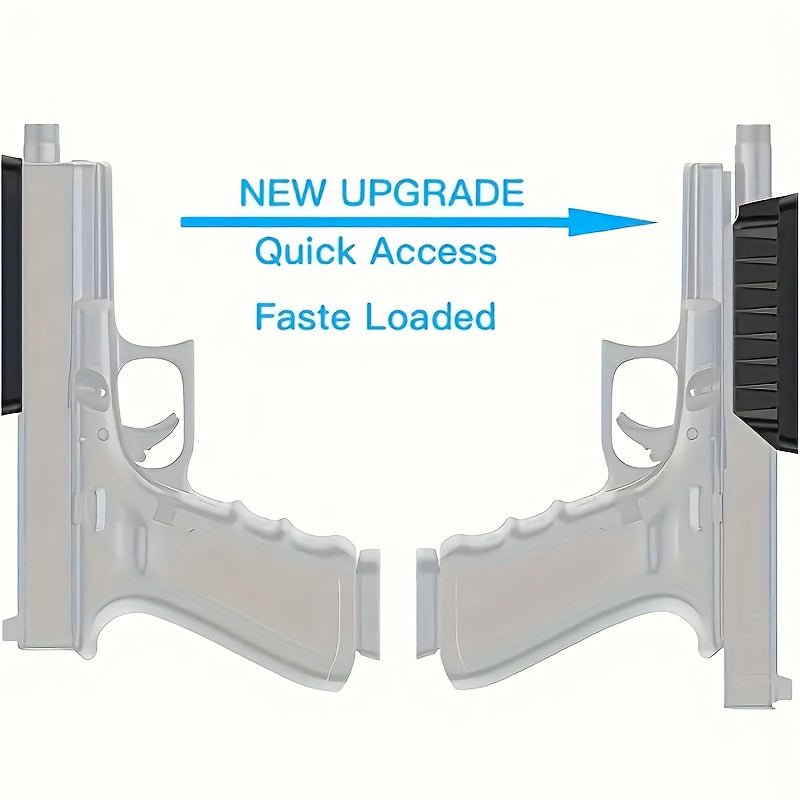 2-Pack Magnetic Gun Mount Concealed Pistol Holder – Strong Quick-Draw Magnetic Gun Holster for Car, Truck, SUV, Desk, Bedside, Wall & Under-Counter, Universal Handgun Magnetic Mount