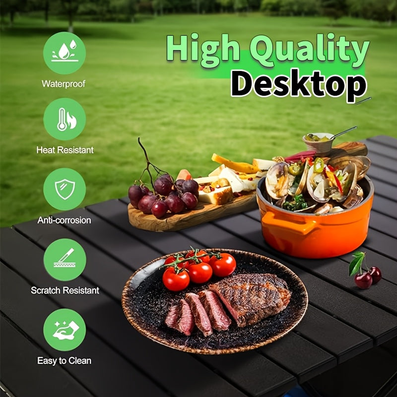 Folding Camping Table with Carry Bag – Lightweight Portable Outdoor Table, 3 Sizes for Camping, Beach, Picnic, BBQ, Backyard, Boat & Travel, Easy Setup & Storage