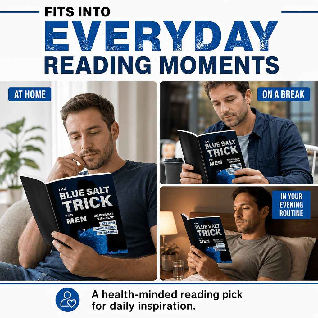 The Blue Salt Trick for Men: An Informational Wellness Lifestyle Guide, Daily Habits Handbook, and Personal Development Self-Help Book for Adult Men – A Practical Gift Idea