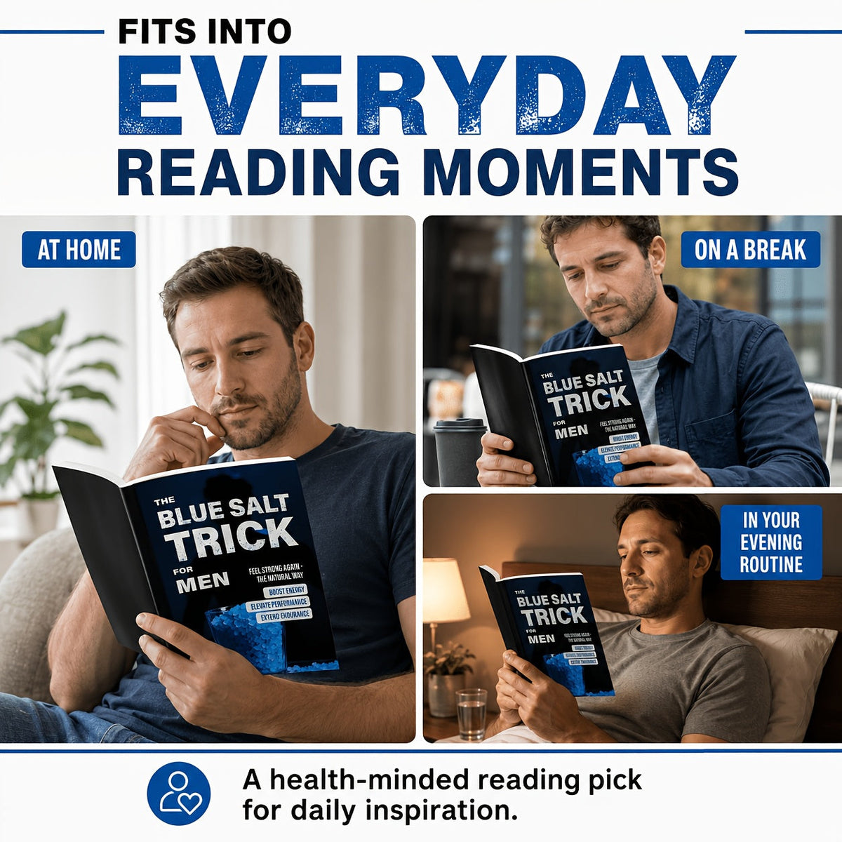 The Blue Salt Trick for Men: An Informational Wellness Lifestyle Guide, Daily Habits Handbook, and Personal Development Self-Help Book for Adult Men – A Practical Gift Idea