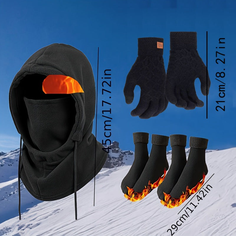 Winter Balaclava Full Face Mask for Men & Women – Windproof, Cold-Proof, Thermal Headgear for Skiing, Cycling, and Outdoor Activities, with Neck & Shoulder Coverage