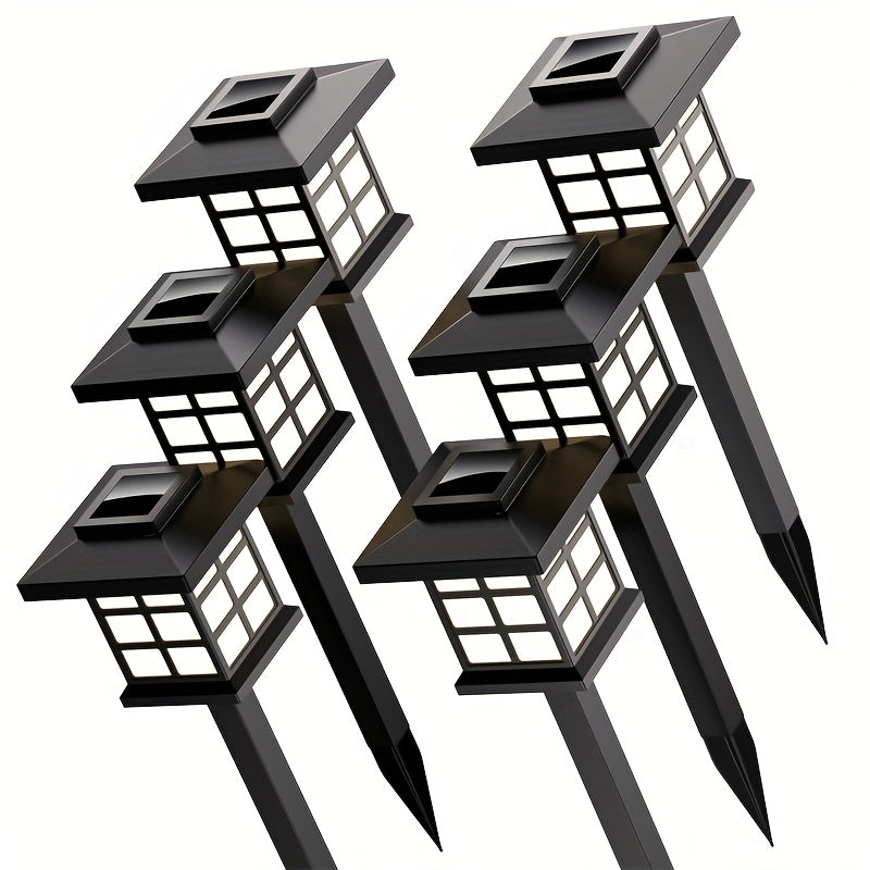 Solar Outdoor Garden Lights 6/12/24 Pack IP44 Waterproof | Warm White & Colorful LED Landscape Pathway Lights for Yard, Courtyard, Patio, Holiday Decoration – Auto On/Off