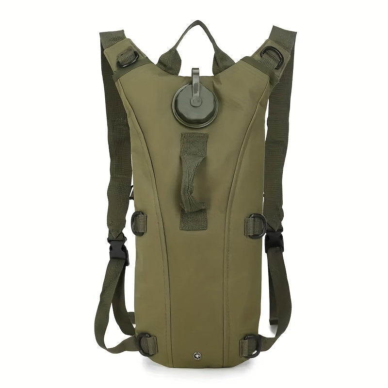 Hydration Backpack with 101oz Water Bladder, Tactical Lightweight Hiking Pack with Adjustable Straps and Large Capacity for Hiking, Biking, Running, and Climbing (Black/Green)