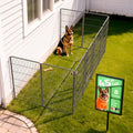 FXW Dog Playpen Heavy Duty Metal Pet Fence with Gate – 8/16/24/32/48 Panels, 24/32/40 Inch Height, Indoor & Outdoor Exercise Pen for Large, Medium, and Small Dogs, Portable Yard, Garden, and RV Camping Enclosure