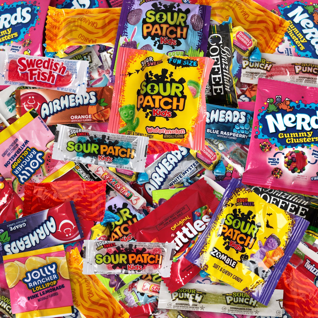 Halloween Candy Bulk Mix - 5 lb Individually Wrapped Assorted Sour, Gummy & Hard Candy for Trick-or-Treating, Goodie Bags, Trunk or Treat & Classroom Parties