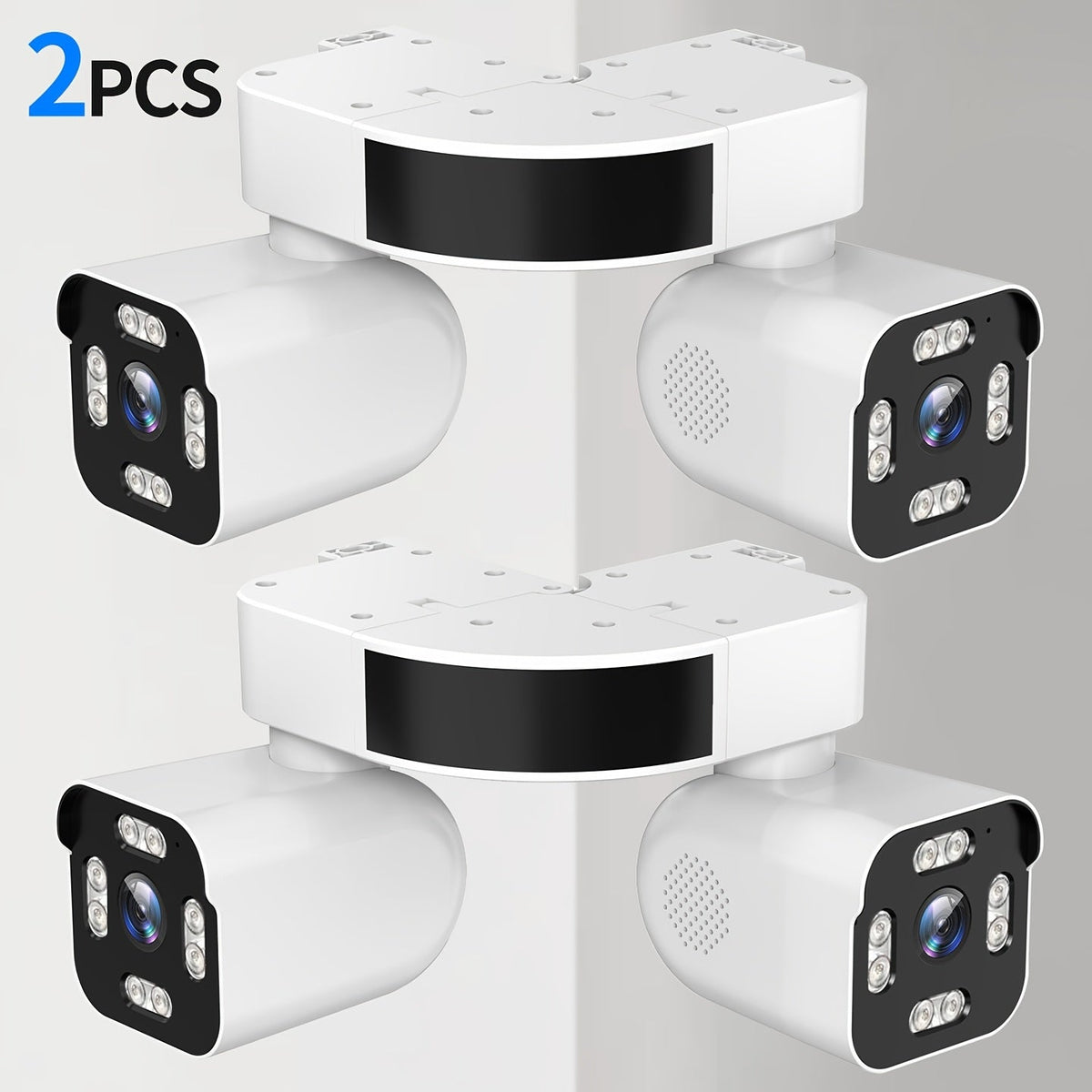 Dual Lens PTZ Security Camera Outdoor WiFi – 360° Pan Tilt Zoom 5MP, 10x Digital Zoom, Motion Detection, Two-Way Audio, Siren Alarm, Color Night Vision, App Control, Home Surveillance Camera