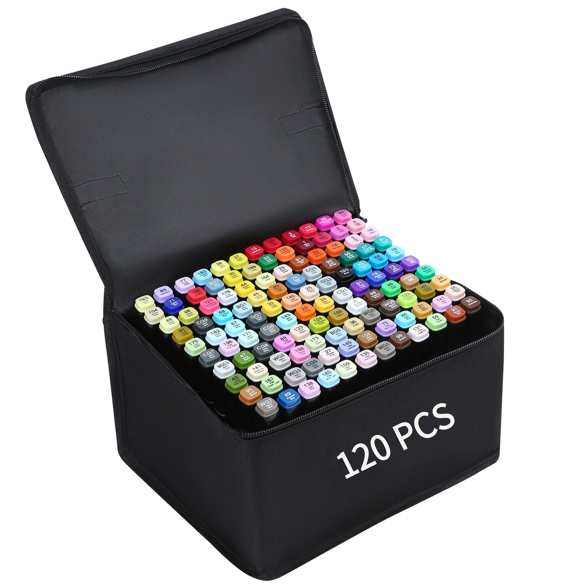 Dual Tip Art Markers Set (45 to 262 Colors) with Stand Option – Artist Alcohol Markers for Adult Coloring, Drawing, Sketching, Illustration, Manga, and Painting Supplies