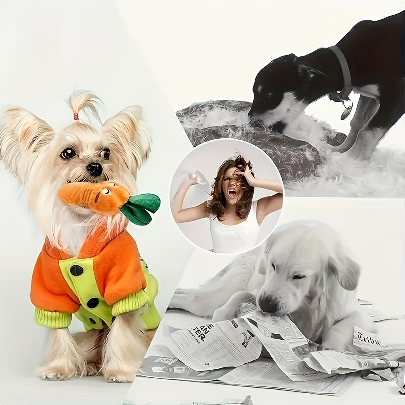 小型犬磨牙毛绒玩具7件套（款式随机）——适用于幼犬及小型犬的柔软填充磨牙玩具组合，趣味发声毛绒礼包，满足磨牙、玩耍及安抚需求