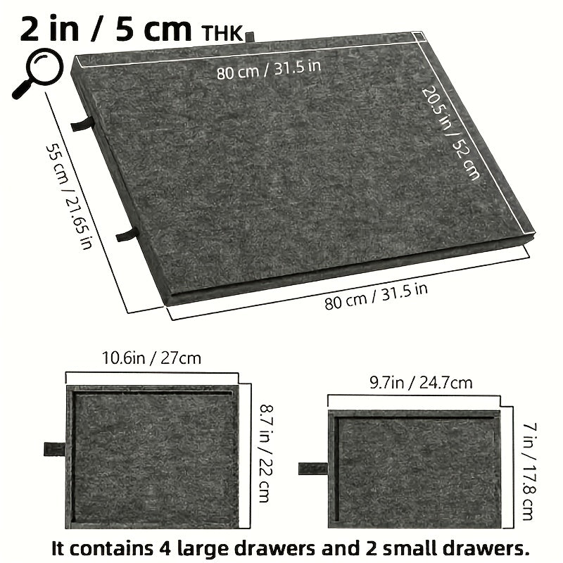 1000-Piece Puzzle Table, 2-in-1 Tilting Design with Stand, Lid & 6 Drawers, Ultralight Portable Puzzle Board for Adults, Ergonomic Jigsaw Puzzle Accessory Gift for Puzzle Lovers – Natural & Grey