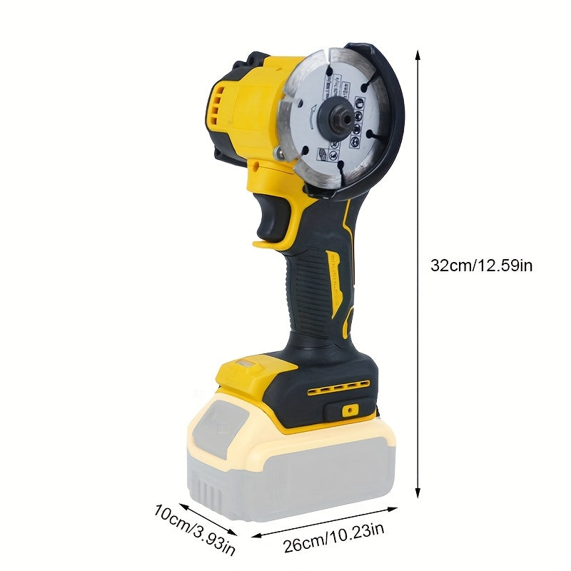 3-Inch Brushless Circular Saw Compatible with DeWalt 20V MAX Battery for Metal Wood Tile & Plastic – Tool Body + 5 Blades Included Battery Not Included