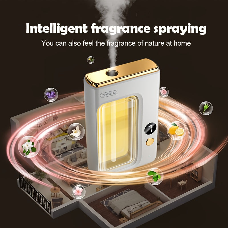 Aroma Diffuser with Essential Oils Set, Large Capacity, 7-Level Mist, USB Powered, Auto Shut-Off, Bedroom Humidifier, Home Aromatherapy Diffuser with Encounter, Shangri-La, Gardenia, Hilton, and Ocean Scents