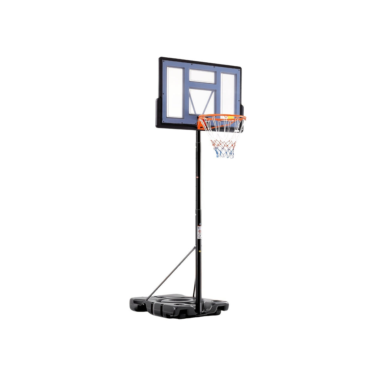 Portable Basketball Hoop 10ft, 44" Shatterproof Backboard, Shock-Absorbent Rim, Easy Height Adjustment, Fillable Base with Wheels, Outdoor Basketball Goal for Backyard Driveway Pool