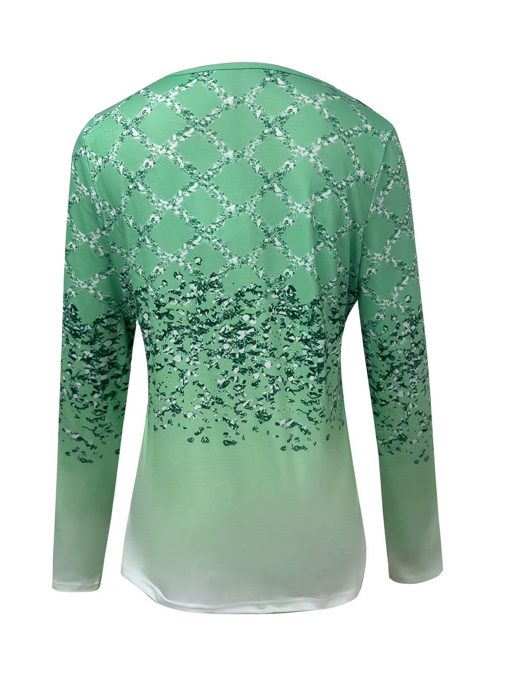Women's V-Neck Long Sleeve Blouse Stretchy Casual Office Top Machine Washable All-Season Layering Shirt Sky Blue Green Peach S-XXL