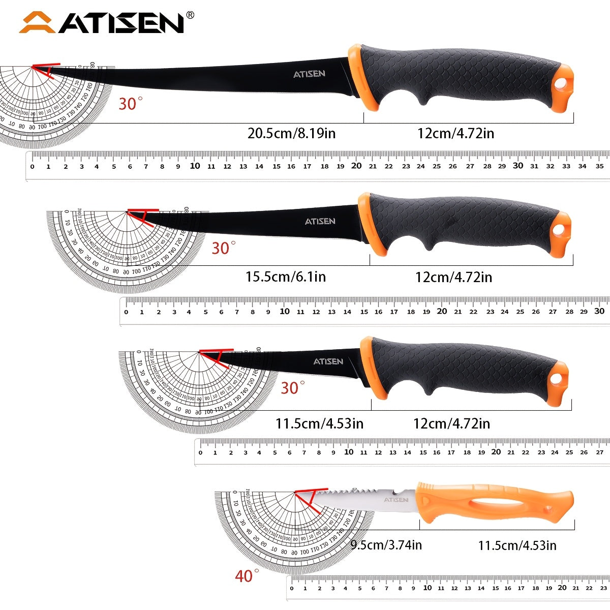 Professional Fishing Knife Set 10/16PCS Fillet & Boning Knife with Road Runner Pliers, Fish Lip Gripper, Knife Sharpener, Retractable S-Buckle Harness, Dishwasher Safe V-Grind Blade - Gift for Fishermen
