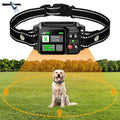 GPS Wireless Dog Fence System - Invisible Boundary, Rechargeable GPS Collar, 3 Training Modes, No Subscription - Medium & Large Dogs, Yard, Farm & Outdoor - Black & Orange