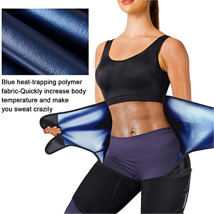 Women's High Waist 3-in-1 Shapewear Shorts: Tummy Control, Butt Lifter, Thigh Slimmer, Body Shaper, Push-Up Slimming Underwear, S/M L/XL 2XL/3XL, Blue Silver