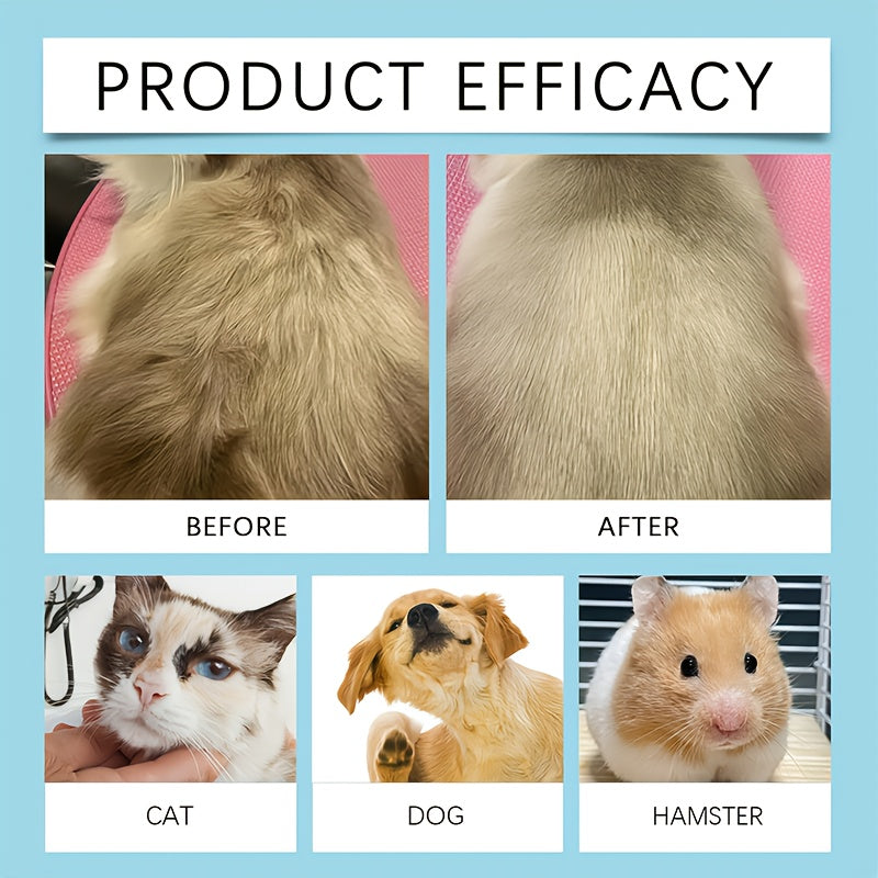 FEALUTE 10-in-1 Leave-In Detangling Spray for Dogs & Cats - Botanical Oils, Aloe & Vitamin E - Removes Knots, Tames Frizz, Moisturizes, Adds Shine - No-Rinse Pet Coat Grooming Mist for All Coat Types