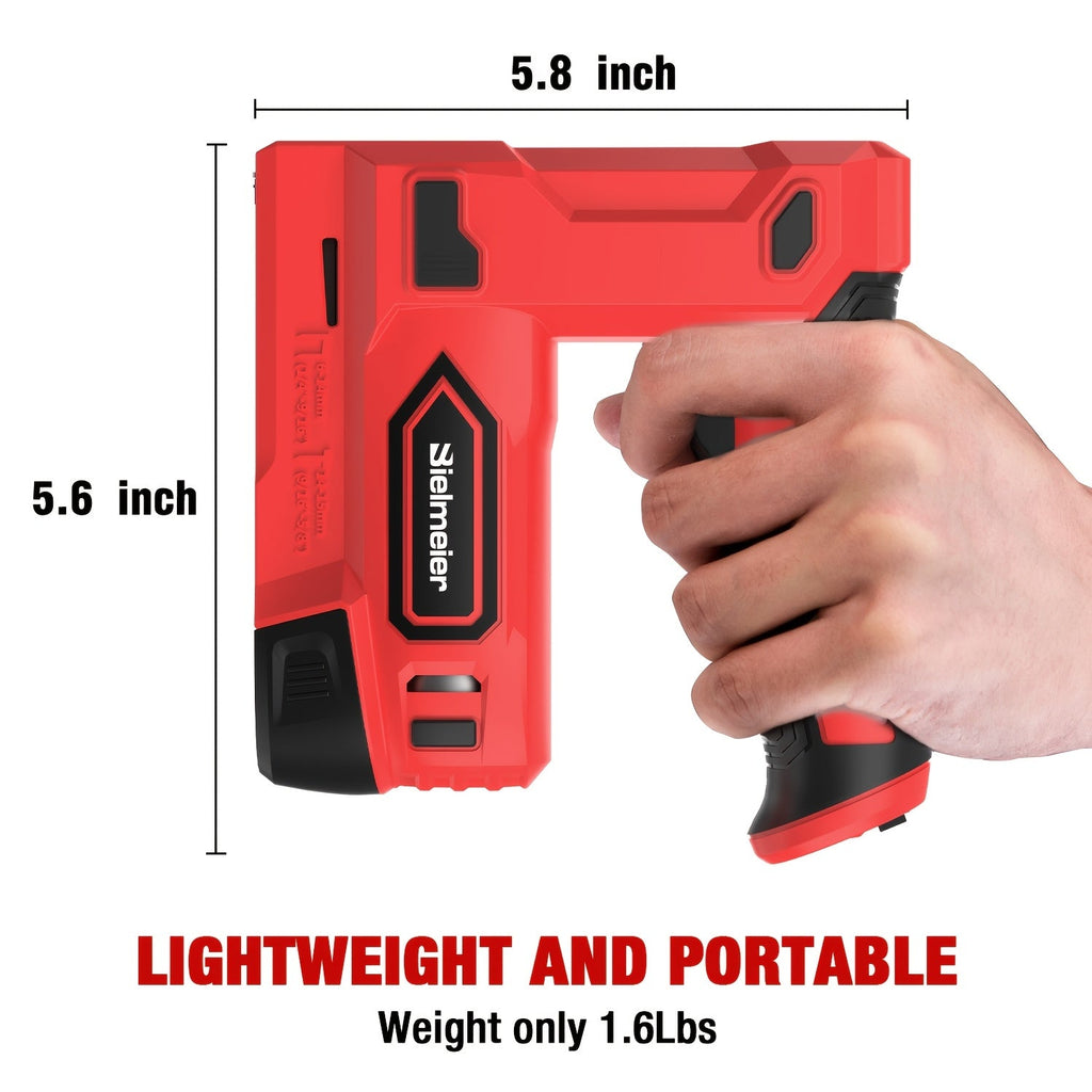 20V Cordless 2-in-1 Brad Nailer & Stapler – No Compressor Needed, Battery & Charger Included, Safety Guard, Includes 1600 Nails & 2000 Staples for Carpentry, Upholstery & DIY