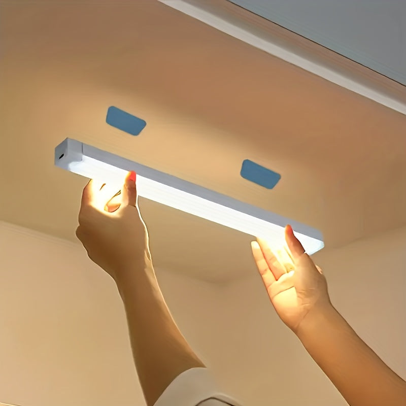 3-Piece Motion Sensor LED Night Light - USB Charging, Magnetic No-Drill Install - Warm & White Light - 20cm, 30cm & 50cm - For Home & Office