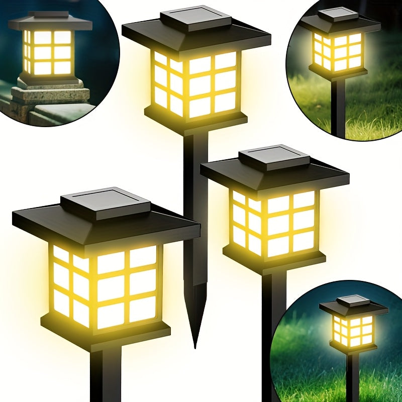 Solar Outdoor Garden Lights 6/12/24 Pack IP44 Waterproof | Warm White & Colorful LED Landscape Pathway Lights for Yard, Courtyard, Patio, Holiday Decoration – Auto On/Off