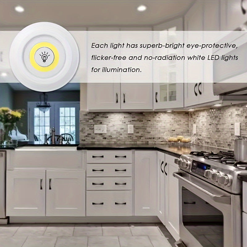 5 Pack LED Wireless Night Lights, Remote Control, Magnetic Adhesive, Battery Operated, for Cabinet, Hallway, Bathroom, Bedroom, Kitchen, Stairs, Home Decoration, Easy Setup